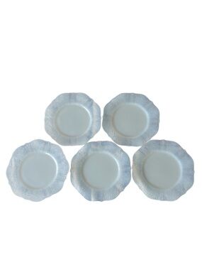 5 American Sweetheart Monax (White) collection by MacBeth-Evans 6 Inch Plates